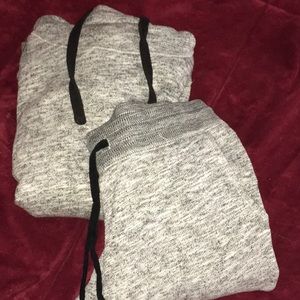 gray matching set